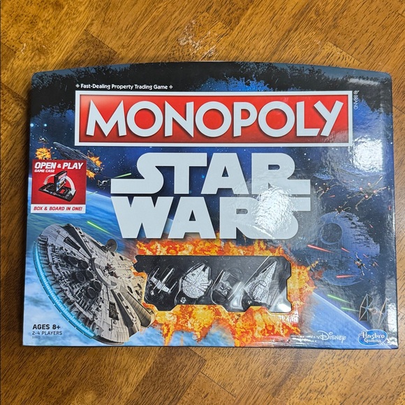Hasbro Other - New 2015 Hasbro Monopoly: Star Wars (open & play) board game.
